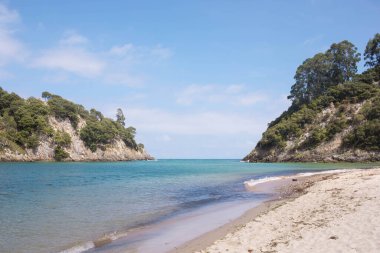 Beautiful landscape, heavenly, in summer, on the beach. Concept of travel and nature.with copy space.