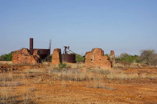 Máquinas Minas Ouro Antigas Ruínas Construção Ravenswood Queensland Austrália — Fotografia de Stock
