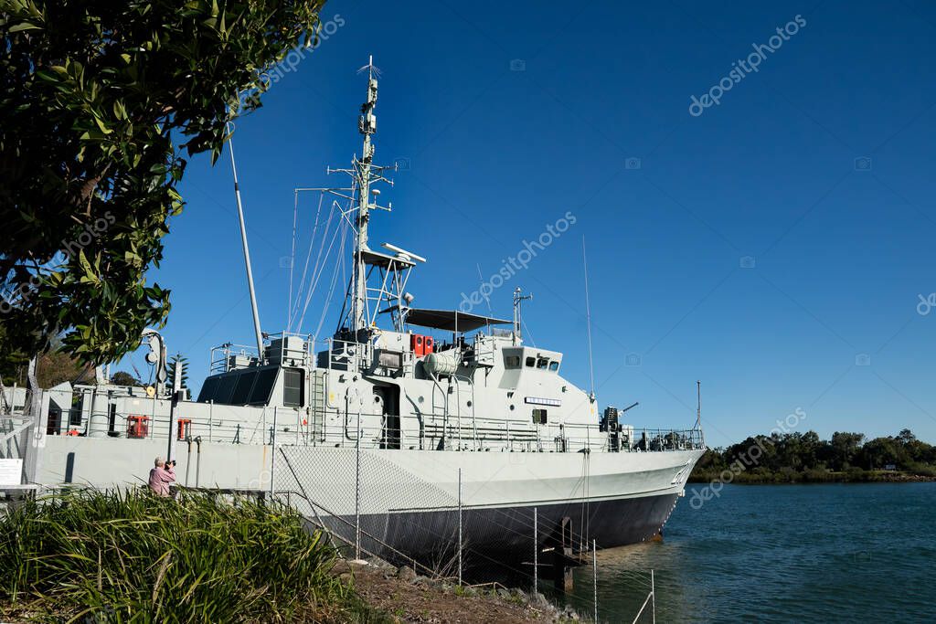 Retired Royal Australian Navy patrol boat HMAS Gladstone, now part of