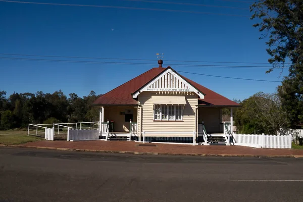 Old Heritage Listed Weatherboard Post Telegraph Office Nanango Now Used — 图库照片