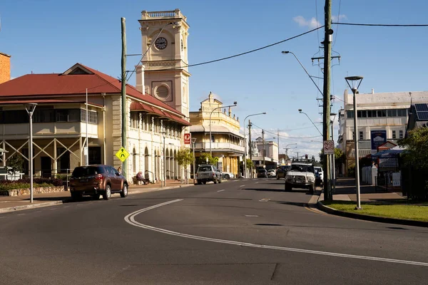 Bazaar Street Maryborough Queensland Its Heritage Listed Post Office Post — ストック写真