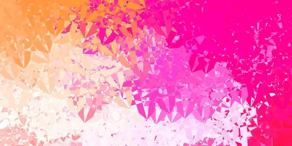 浅粉色矢量背景与三角形 网络材料图解与彩色抽象三角形 登陆页材料 — 图库矢量图片