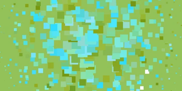Hellblaues Grünes Vektormuster Quadratischen Stil — Stockvektor