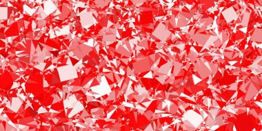 Açık kırmızı, çokgen formlu sarı vektör arkaplan. Modern tarzda üçgen şekilli akıllı soyut çizimler. Terfi modelleri.