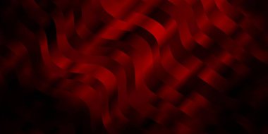 Dairesel yay ile koyu turuncu vektör düzeni. Soyut bir şekilde gradyan eğimli bir tasvir. Broşürler, broşürler için desen.