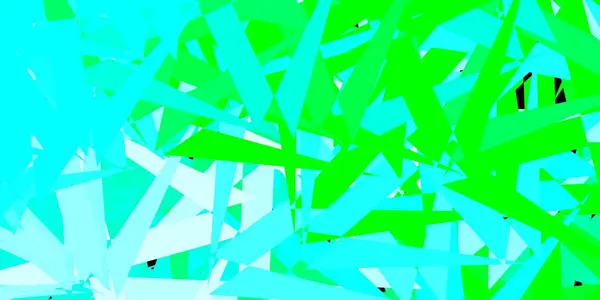 Світло Блакитний Зелений Векторний Фон Трикутниками Лініями Видатна Абстрактна Ілюстрація — стоковий вектор