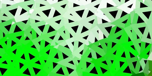 Hellgrünes Gelbes Vektordreieck Mosaikmuster Kluge Illustration Facettenstil Mit Abstrakten Dreiecken — Stockvektor