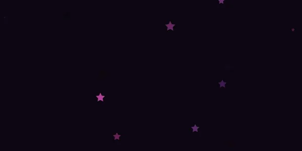 カラフルな星とダークピンクのベクトルの背景 抽象的なテンプレート上の星と装飾的なイラスト ポスター バナーに最適なデザイン — ストックベクタ