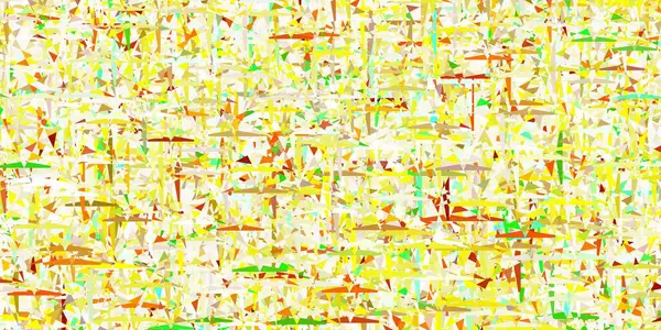 Verde Claro Fundo Vetor Amarelo Com Triângulos Glitter Ilustração Abstrata — Vetor de Stock