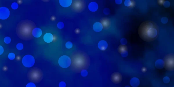 Agencement Vectoriel Bleu Clair Avec Cercles Étoiles — Image vectorielle