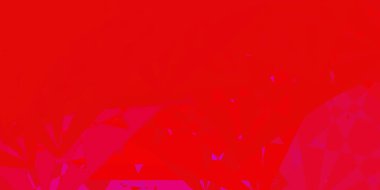 Lacivert, rastgele üçgenli kırmızı vektör dokusu. Soyut renkli üçgen şekilli illüstrasyon. Duvar kağıtlarınız için tasarım.