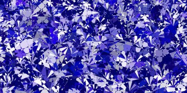 Açık Pembe, mavi vektör arkaplan üçgenli, çizgili. Renkli üçgenler aralığıyla soyut bir illüstrasyon. Insperarion için tasarımı başlat.