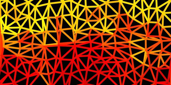 Poly Triangle Vectoriel Orange Foncé Illustration Abstraite Moderne Avec Triangles — Image vectorielle