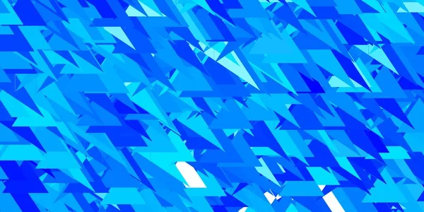 Hellblaue Vektortextur Mit Zufälligen Dreiecken Einfaches Design Abstrakten Stil Mit — Stockvektor