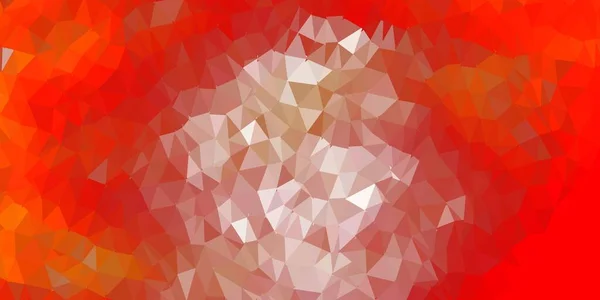 Motif Mosaïque Triangle Vectoriel Orange Clair Illustration Abstraite Élégante Avec — Image vectorielle