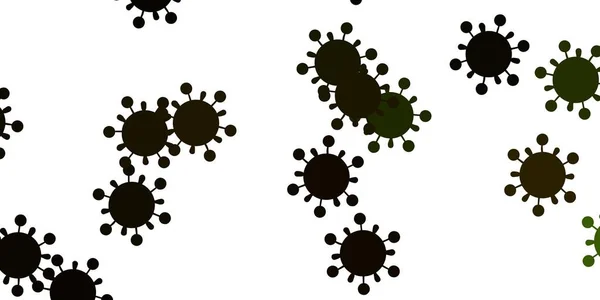 Gabarit Vectoriel Vert Clair Jaune Avec Signes Grippe Illustration Abstraite — Image vectorielle