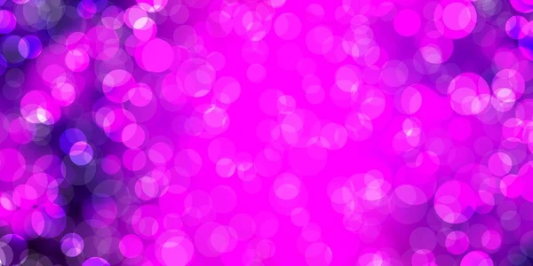 Темно Фиолетовый Векторный Фон Точками Современная Абстрактная Иллюстрация Красочными Фигурами — стоковый вектор