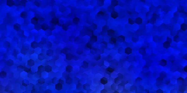 Layout Vetorial Azul Claro Com Formas Hexágonos Hexágonos Gradiente Colorido — Vetor de Stock