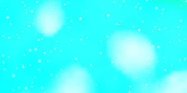 Azul Claro Textura Vectorial Verde Con Hermosas Estrellas — Vector de stock