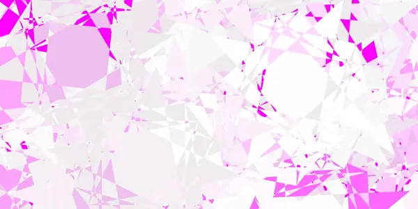 三角形の形をした薄紫のベクトルテンプレート 三角形 線で抽象的なスタイルでシンプルなデザイン 昇進のパターン — ストックベクタ