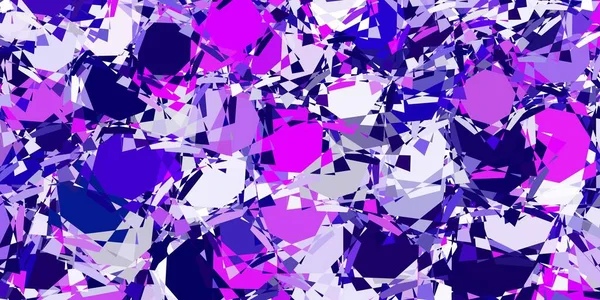 Lichtpaars Roze Vectorsjabloon Met Driehoekige Vormen Webmateriaal Illustratie Met Kleurrijke — Stockvector