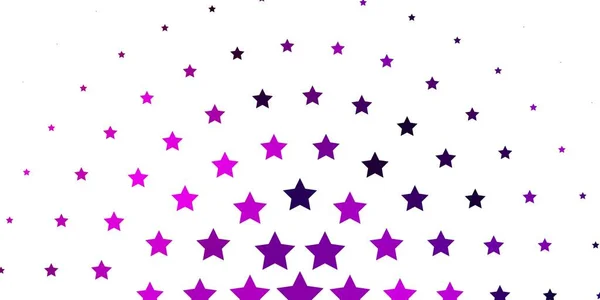 Luz Púrpura Patrón Vectorial Rosa Con Estrellas Abstractas — Archivo Imágenes Vectoriales