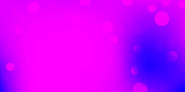 Светло Фиолетовый Розовый Векторный Фон Пузырями Современная Абстрактная Иллюстрация Красочными — стоковый вектор
