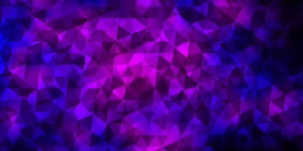 Dark Purple Vector Backdrop Lines Triangles Abstract Gradient Illustration Triangles — Stock Vector