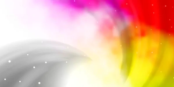 Modèle Vectoriel Multicolore Clair Avec Étoiles Néon Illustration Colorée Dans — Image vectorielle