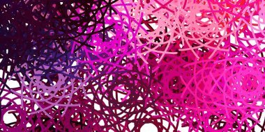 Açık mor, kaotik şekilli pembe vektör arkaplanı. Gradyan rastgele formlarla modern soyut illüstrasyon. İşiniz için akıllı tasarım.