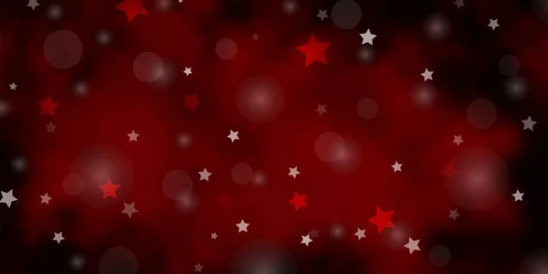 Diseño Vectorial Rojo Oscuro Con Círculos Estrellas — Vector de stock