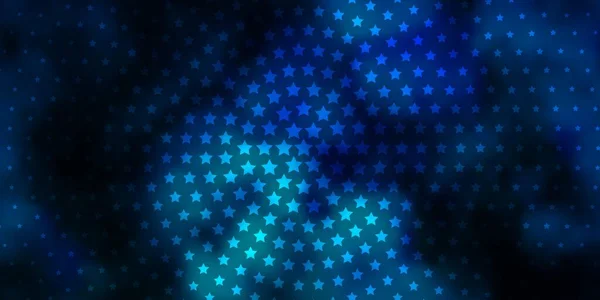 Licht Blue Vector Achtergrond Met Kleine Grote Sterren — Stockvector