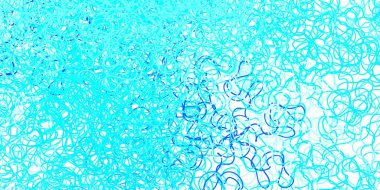 Açık mavi çizgili vektör deseni. Rengarenk çizgileri ve şekilleri olan parlak bir örnek. Terfileriniz için akıllı tasarım.