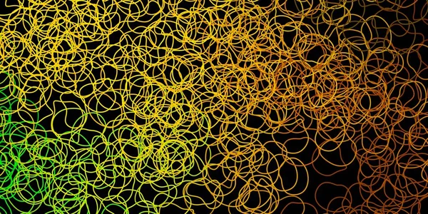 Dunkelgrüne Gelbe Vektorschablone Mit Abstrakten Formen Illustration Mit Farbenfrohen Formen — Stockvektor