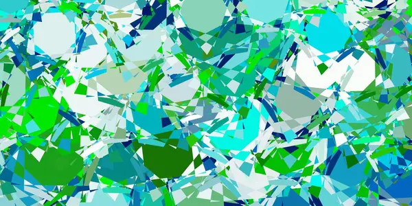 Lichtblauwe Gele Vectorachtergrond Met Veelhoekige Vormen Illustratie Met Abstracte Kleurrijke — Stockvector