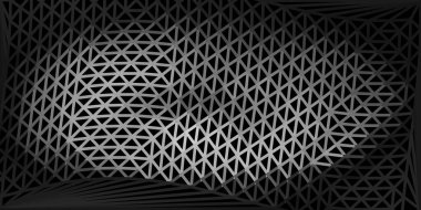 Açık gri vektör gradyan çokgen tasarımı. Zarif eğimli üçgenli soyut illüstrasyon. Web tasarımcıları için arkaplan.