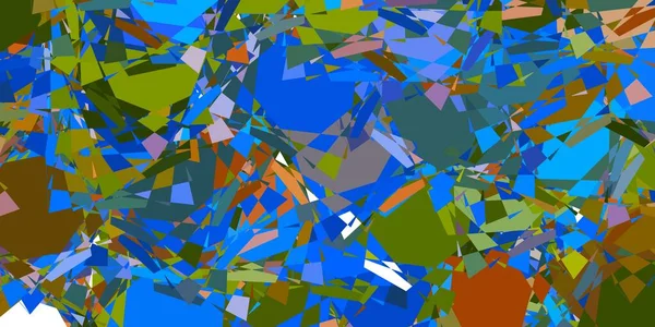 Lichtblauwe Gele Vectortextuur Met Willekeurige Driehoeken Webmateriaal Illustratie Met Kleurrijke — Stockvector