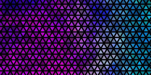 Hellrosa Blauer Vektorhintergrund Mit Linien Dreiecken Abstrakte Gradienten Illustration Mit — Stockvektor