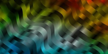 Açık Mavi, Wry çizgileri olan yeşil vektör deseni.