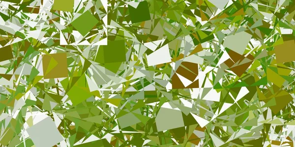 Hellgrüner Vektorhintergrund Mit Dreiecken Linien Kluge Abstrakte Illustration Mit Dreiecksformen — Stockvektor