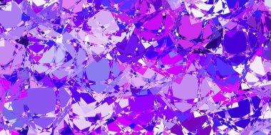 Açık Mor, çokgen şekilli pembe vektör deseni. Modern tarzda üçgen şekilli akıllı soyut çizimler. Terfi modelleri.