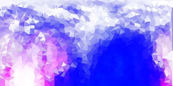 Hellrosa Blaues Vektorgradienten Polygon Layout Verlaufsdarstellung Polygonalen Stil Mit Dreiecken — Stockvektor