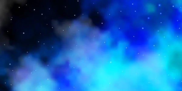 ダークブルーベクトルテンプレート ネオン星 — ストックベクタ