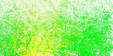 Açık yeşil, üçgenli sarı vektör arkaplan. Üçgen şekilleri soyut bir şekilde renk değişimine sahiptir. Reklamlar için şablon.