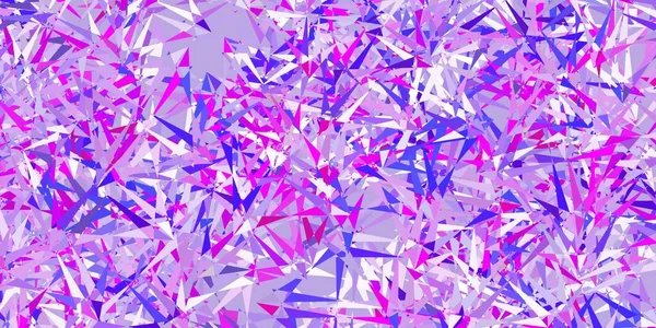 Fond Violet Clair Vecteur Rose Avec Des Formes Polygonales Illustration — Image vectorielle