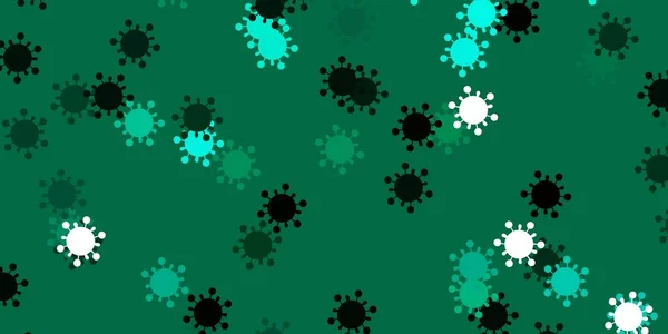 Texture Vectorielle Vert Clair Avec Symboles Maladie Conception Simple Dans — Image vectorielle