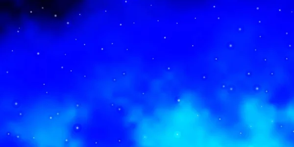 Світло Blue Векторний Фон Маленькими Великими Зірками — стоковий вектор