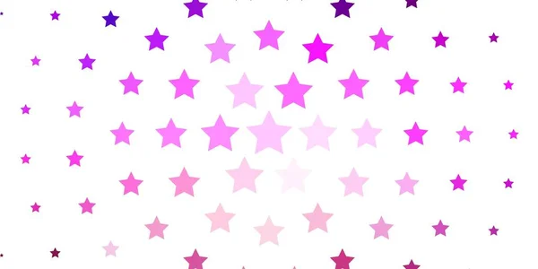 Luz Púrpura Rosa Vector Fondo Con Estrellas Colores — Archivo Imágenes Vectoriales