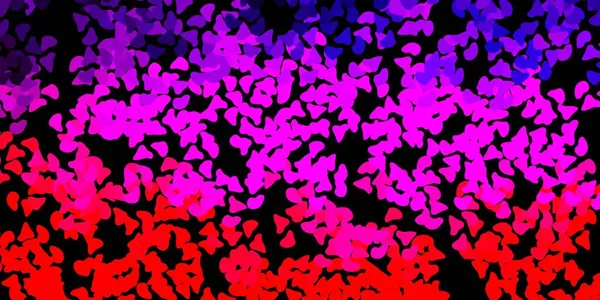 Sfondo Vettoriale Viola Scuro Rosa Con Forme Casuali Illustrazione Colorata — Vettoriale Stock