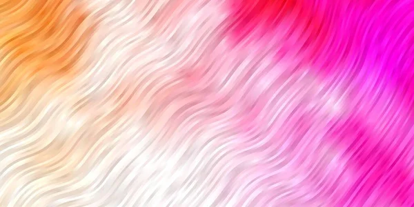 Φωτεινό Ροζ Διάνυσμα Φόντο Καμπύλες — Διανυσματικό Αρχείο